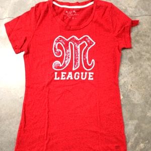 Red Miss Me jeans shirt